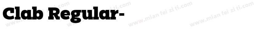 Clab Regular字体转换